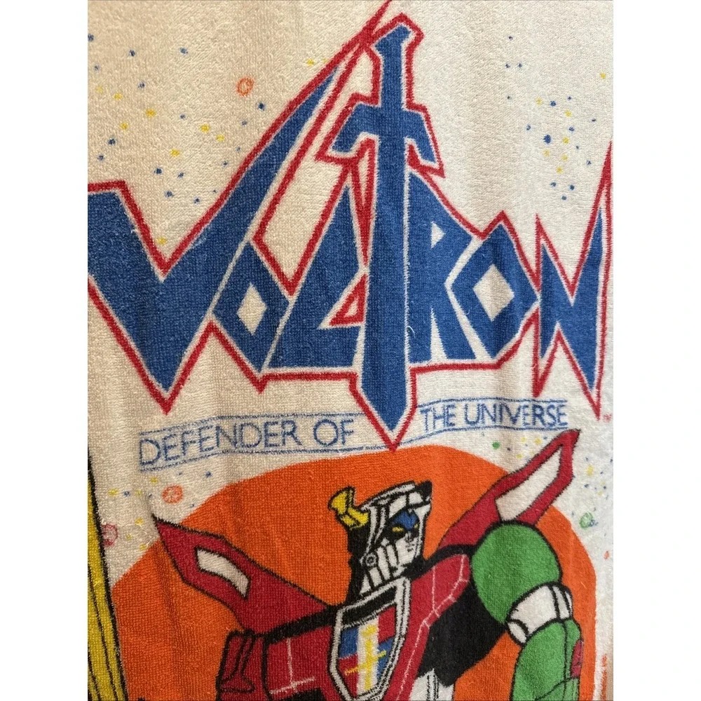 Vtg Voltron Beach Towel 1984 Defender Of The Universe Franco 80s